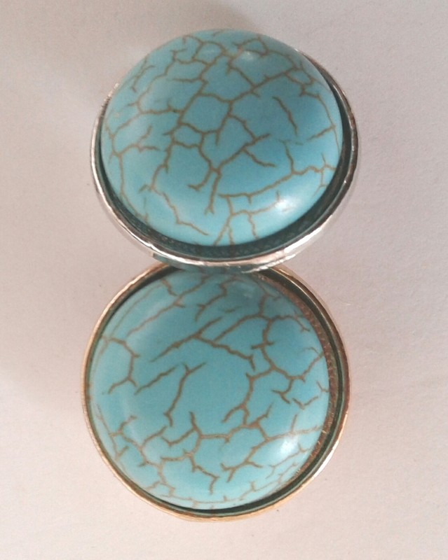 Interchangeable Dome: Howlite gold(6)