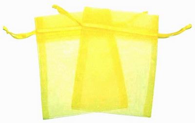 Organza Bag Yellow 11x16cm(50)