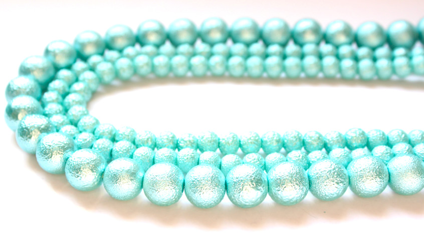 Ice Pearls Aqua 15mm
