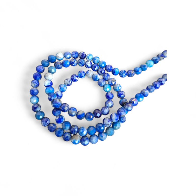 Lapis Round 4mm(facetted)