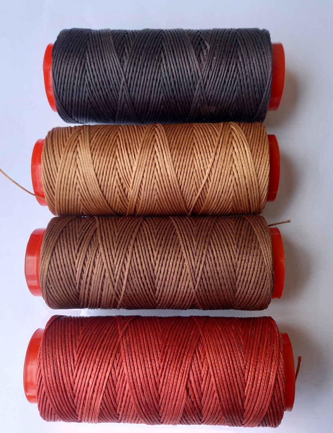 waxed cord. 1mm(100m)dark brown
