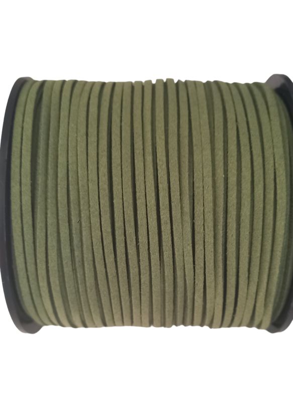 su1037 Suede  3mm olive green