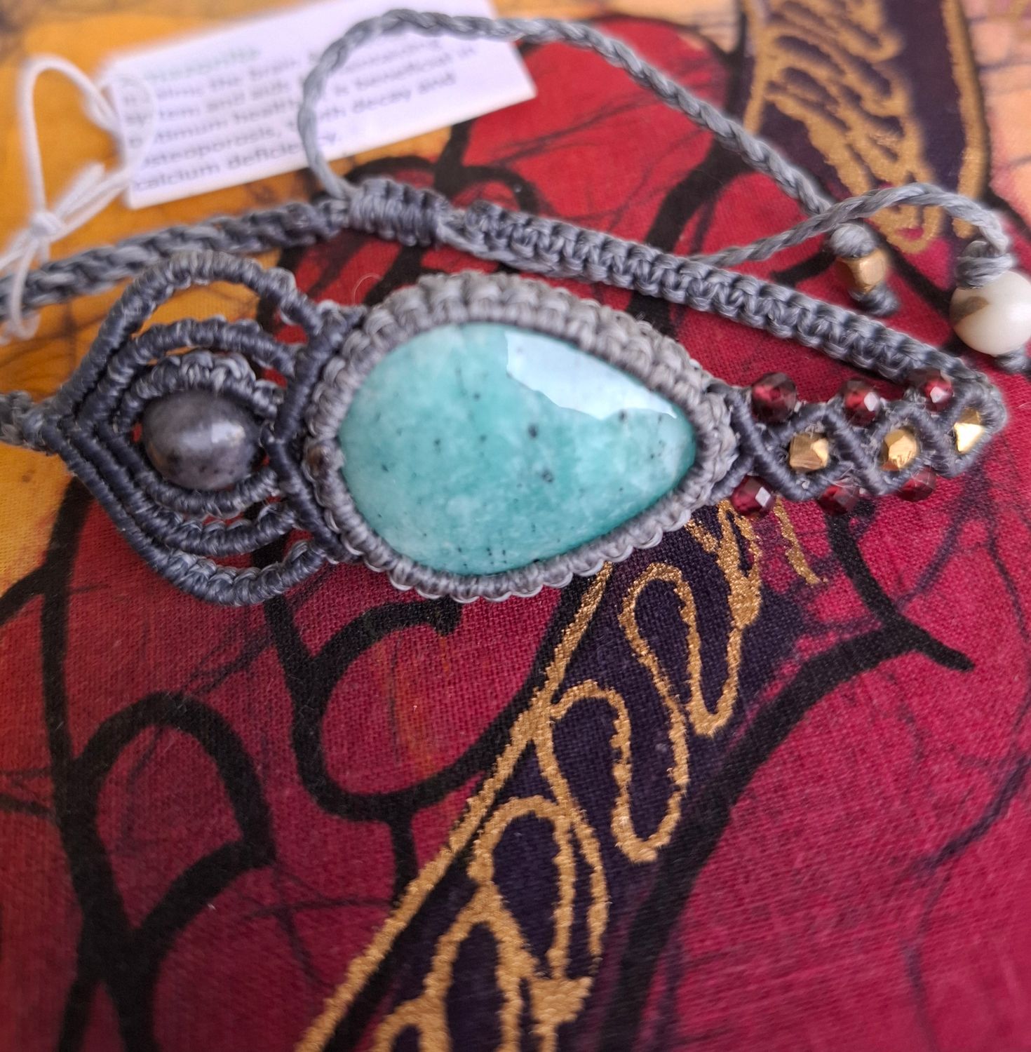 Macrame Bracelet Amazonite 
