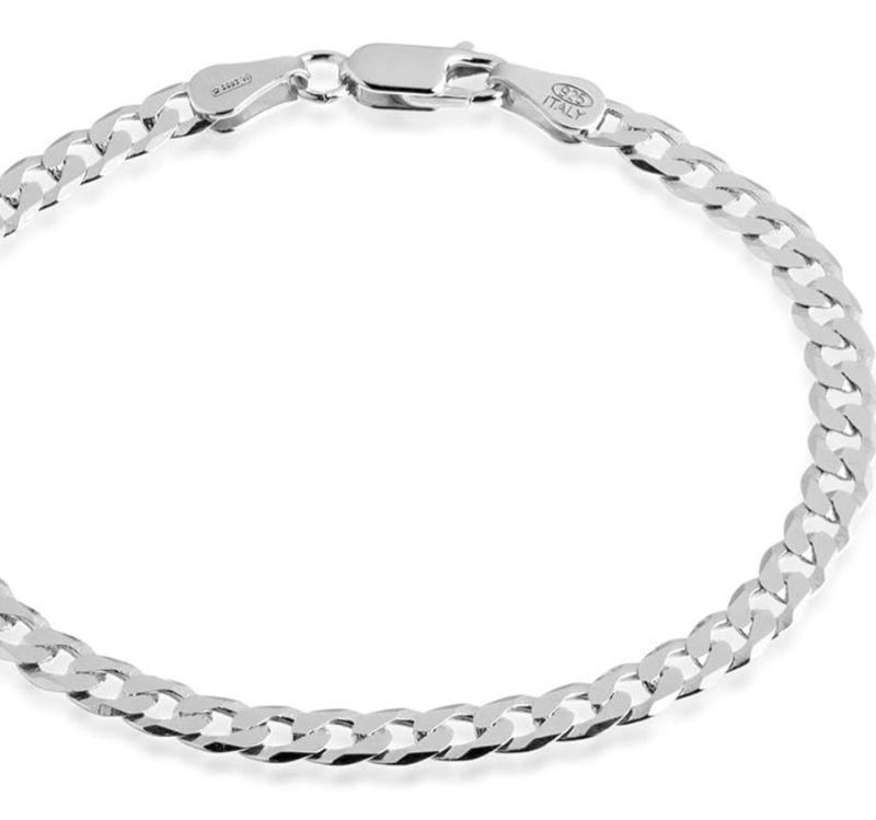 925 s silver Curb bracelet 20cm(3mm)
