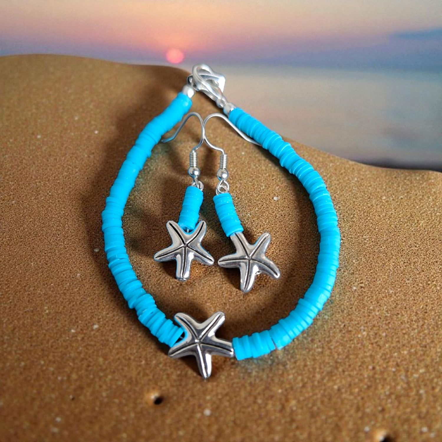 Howlite star bracelet