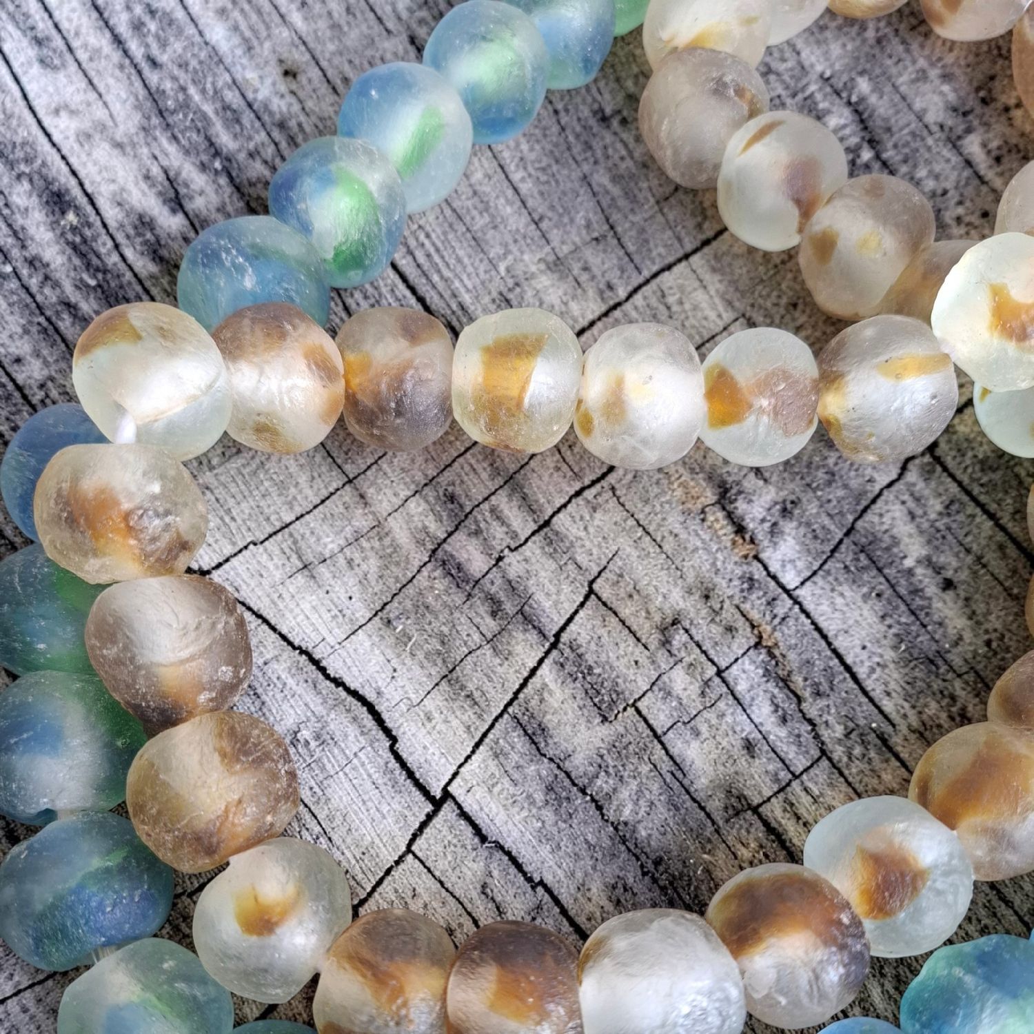 Recycled African Glass(brown/natural)