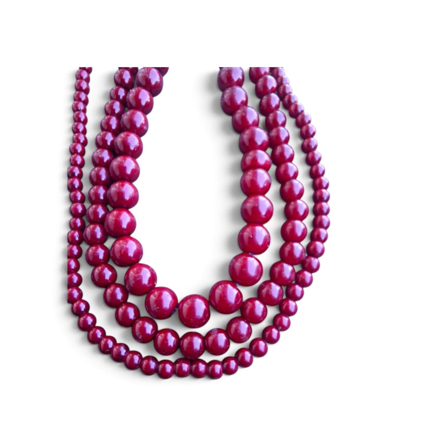 Glass Pearl: red 6mm