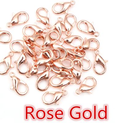 1825-3N: Lobster Clasp rose goldl 12mm (50 pieces)