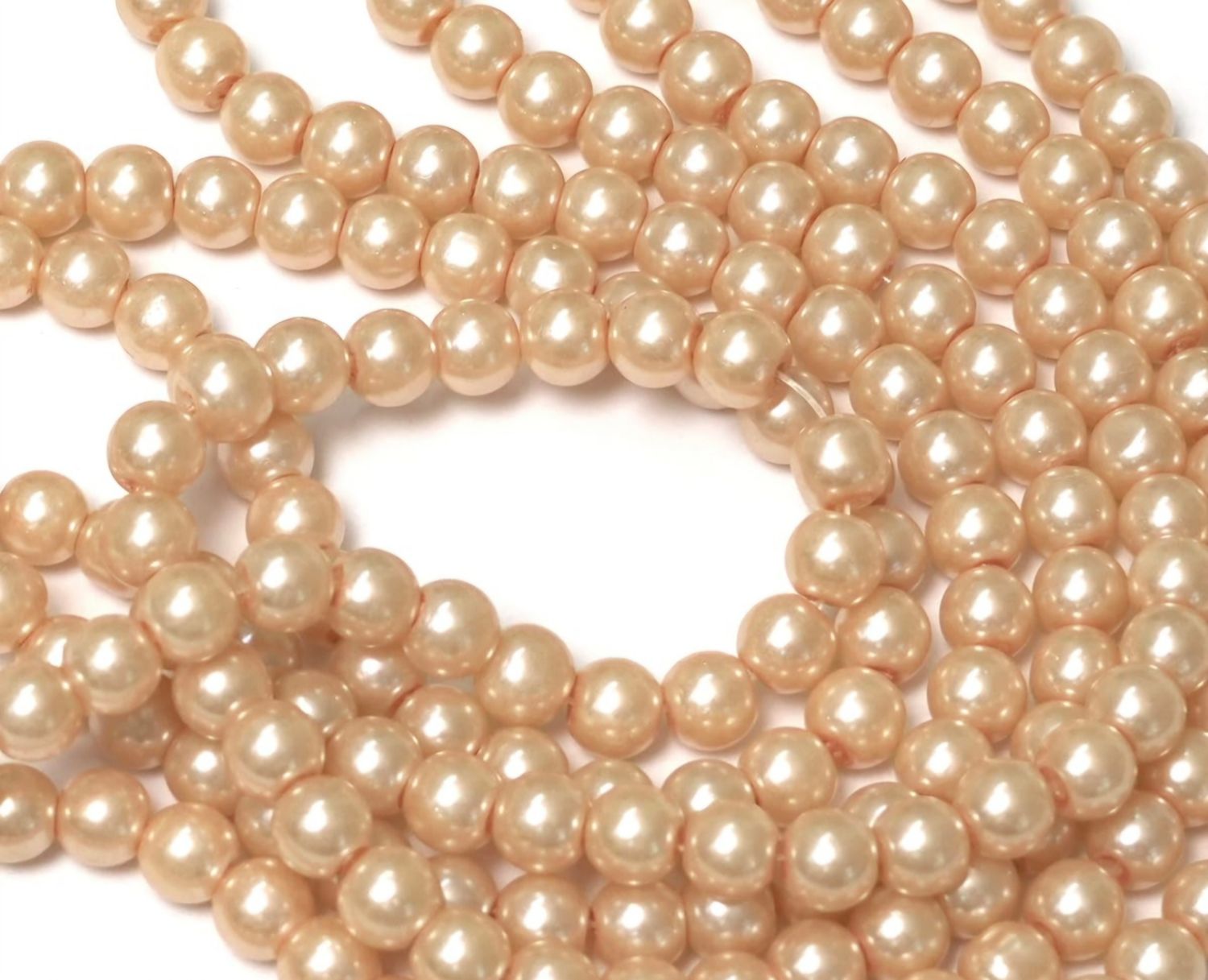 Glass Pearl: champagne 4mm