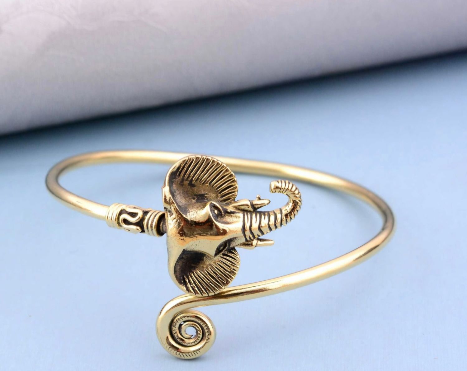 Brass Elephant bracelet 