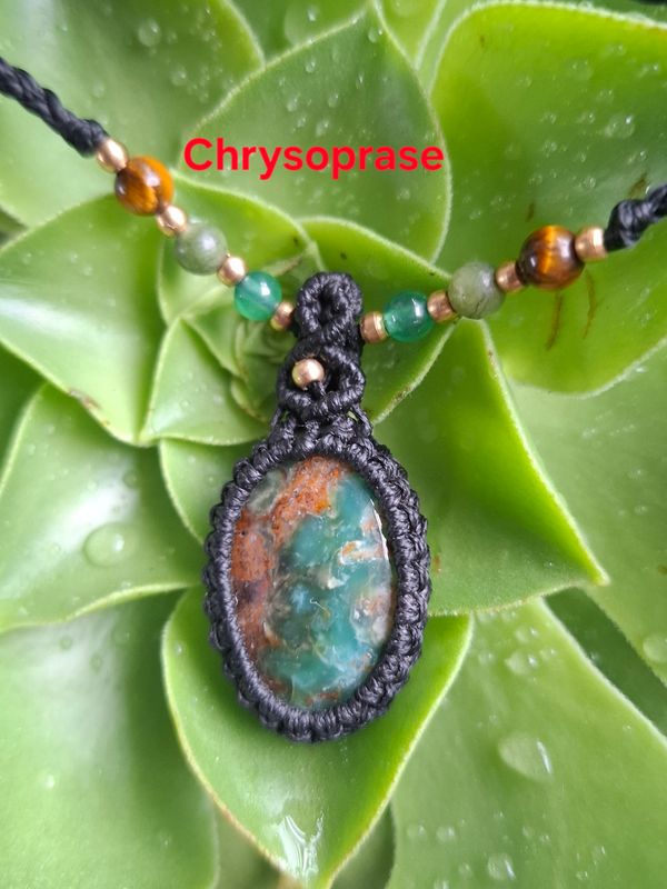 Adjustable Macrame necklace 