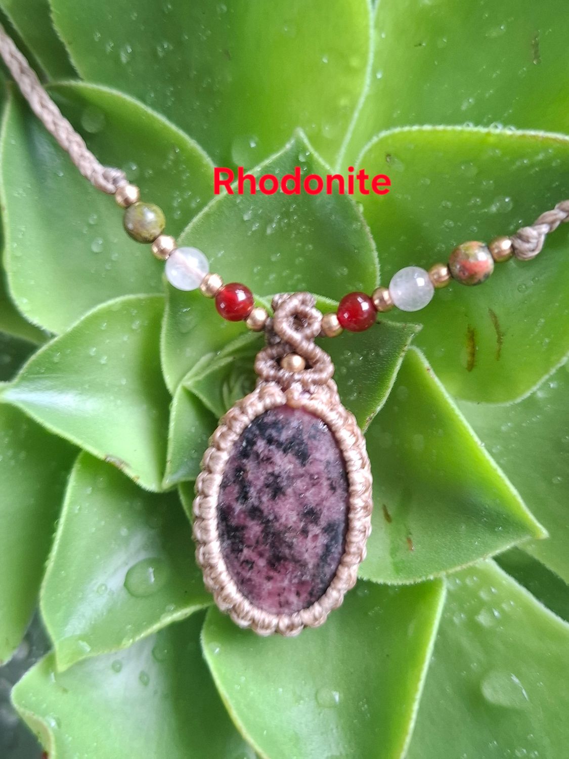 Adjustable Macrame necklace 