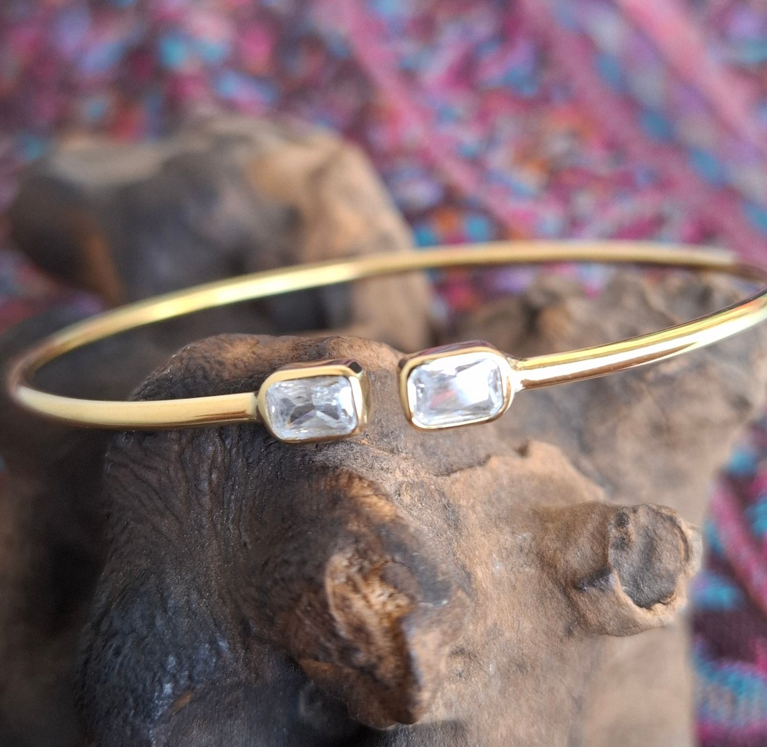  BBK05:Brass bracelet Cubic