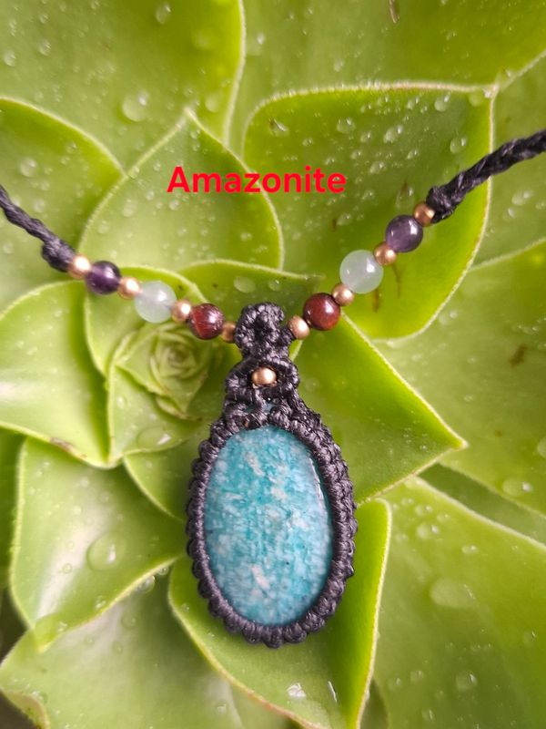 Adjustable Macrame necklace 