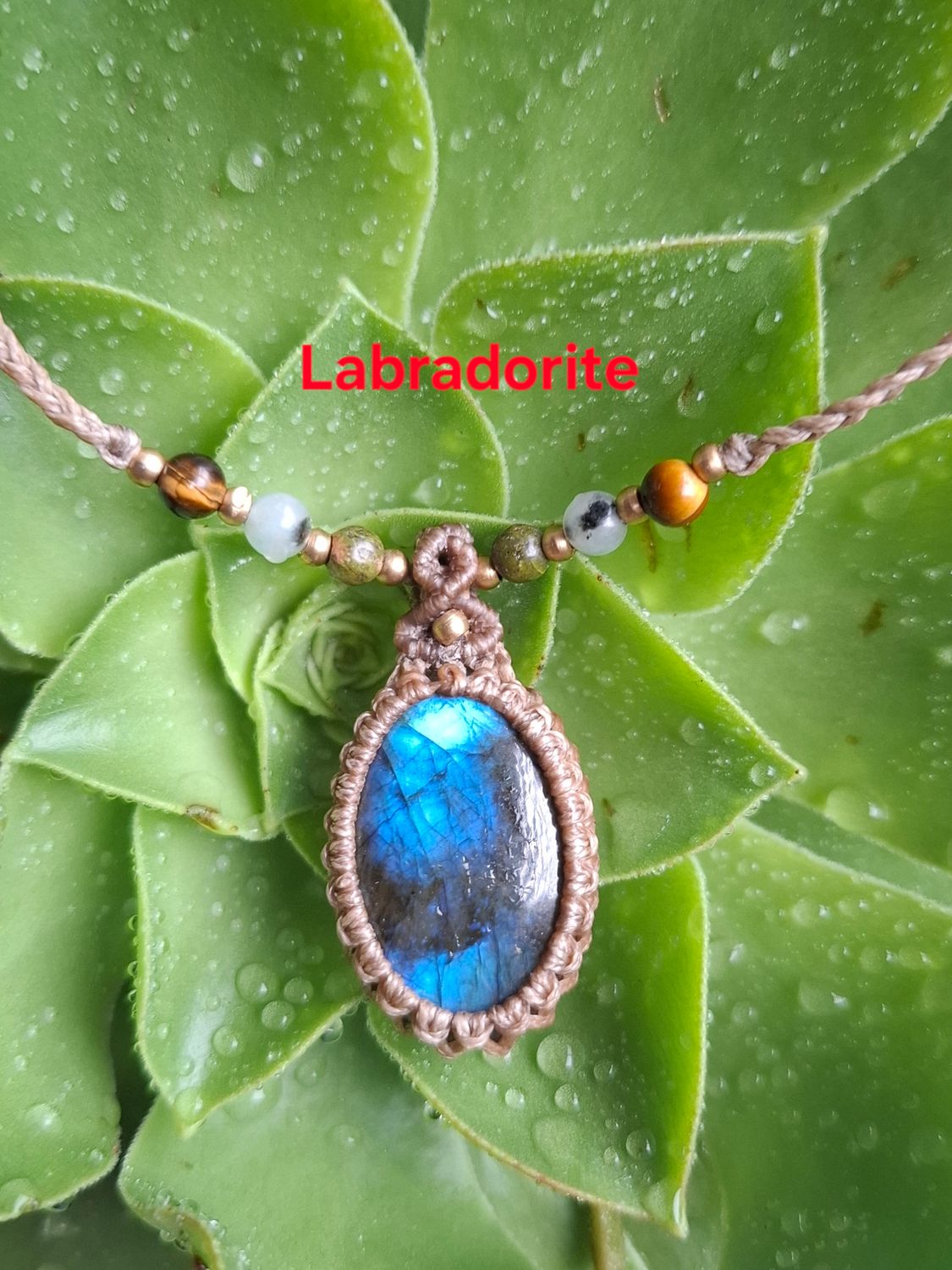 Adjustable Macrame necklace 