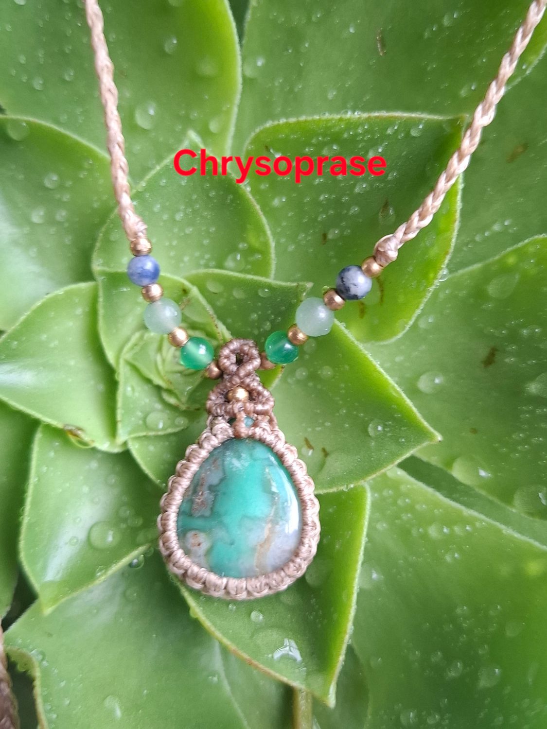 Adjustable Macrame necklace 