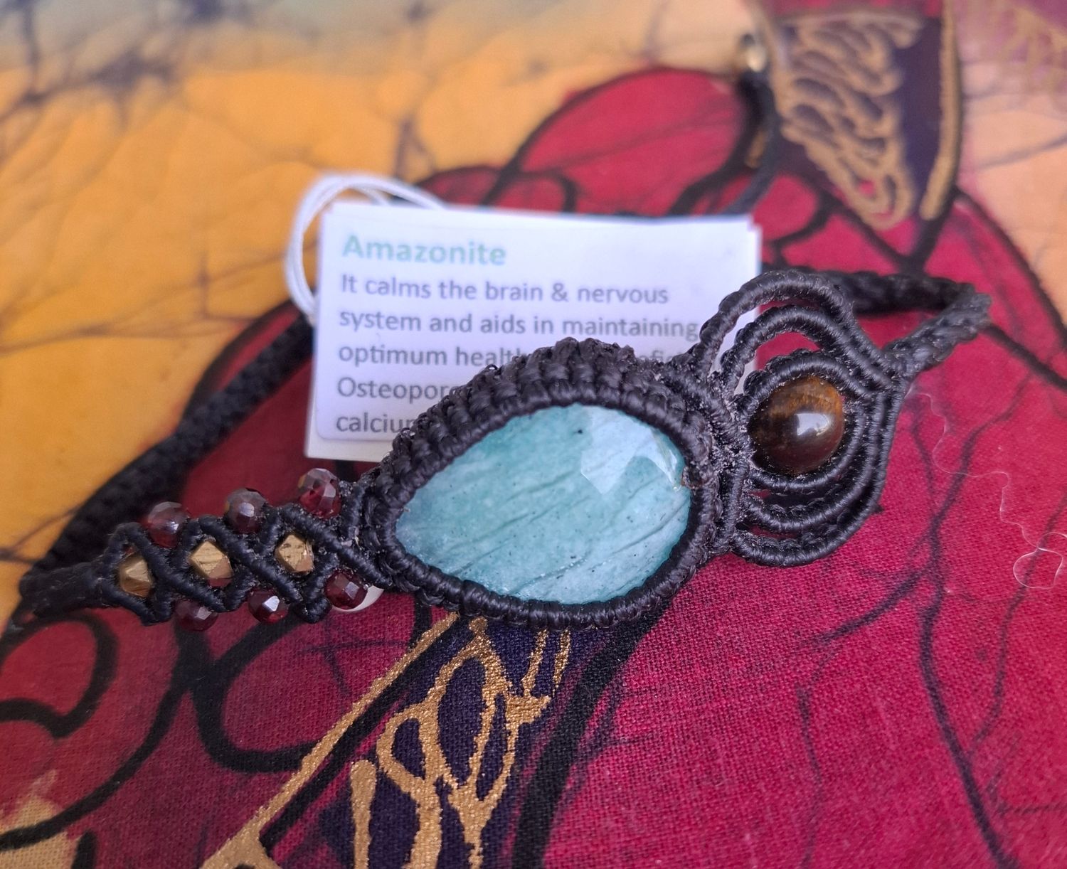 Macrame Bracelet Amazonite 