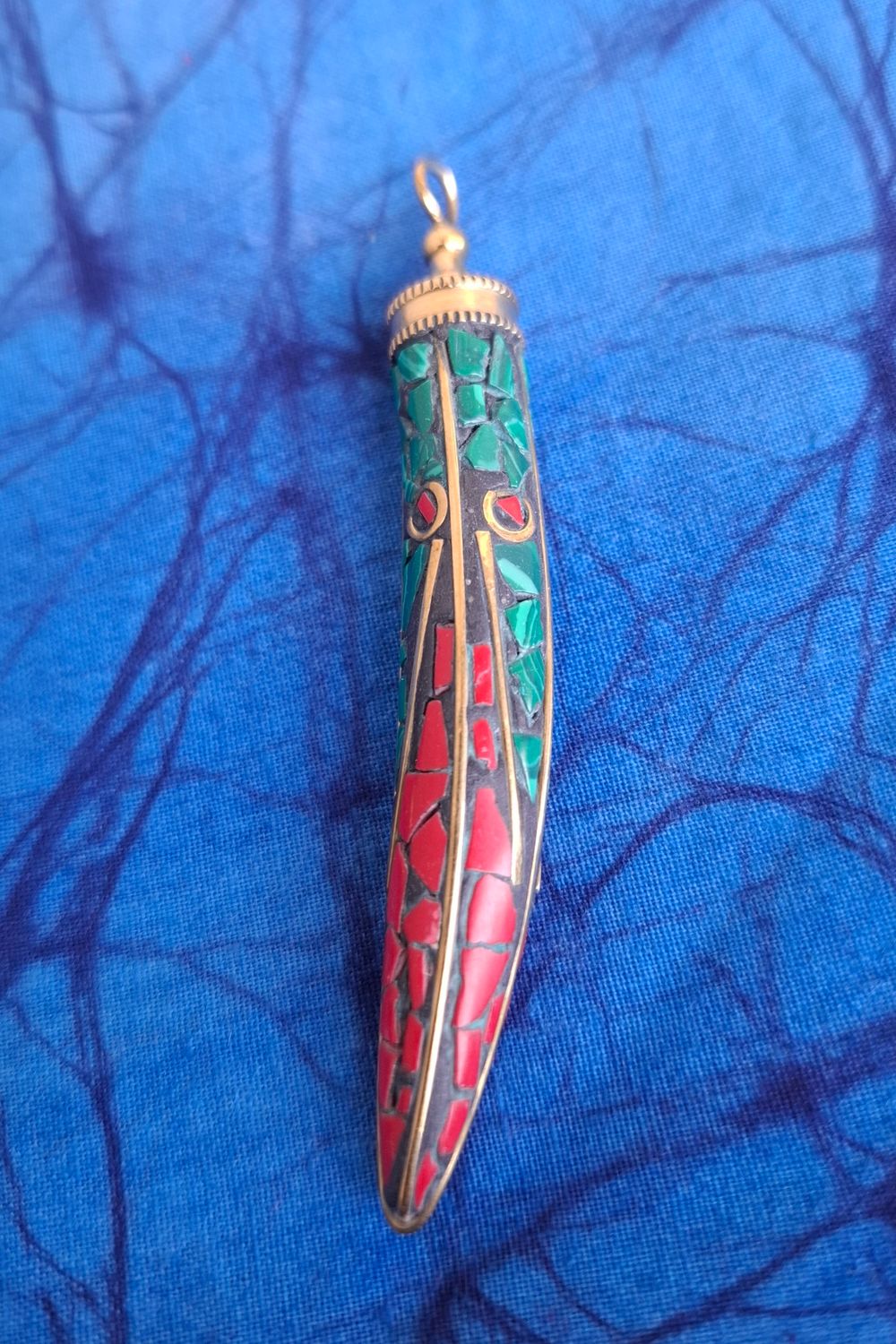 Tibetan horn pendant 