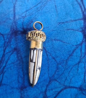 Tibetan horn pendant 
