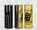 Flag Don&#39;t Tread On Me Tumbler