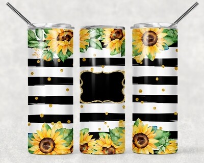 Sunflower Tumbler With Your Text