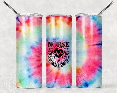 Nurse love live &amp; heal Tumbler