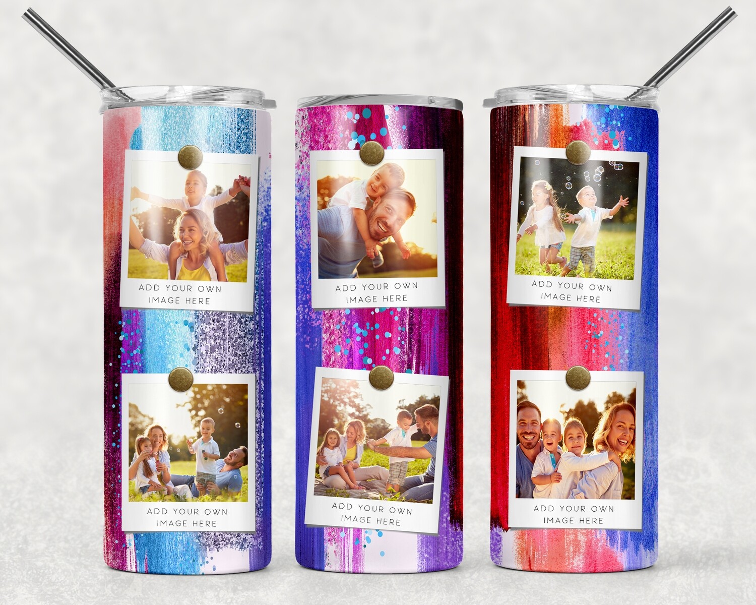 Polaroid Photo Tumbler