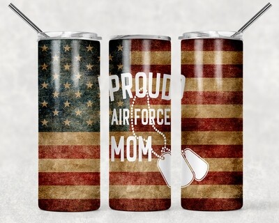 Proud Air Force Mom Tumbler