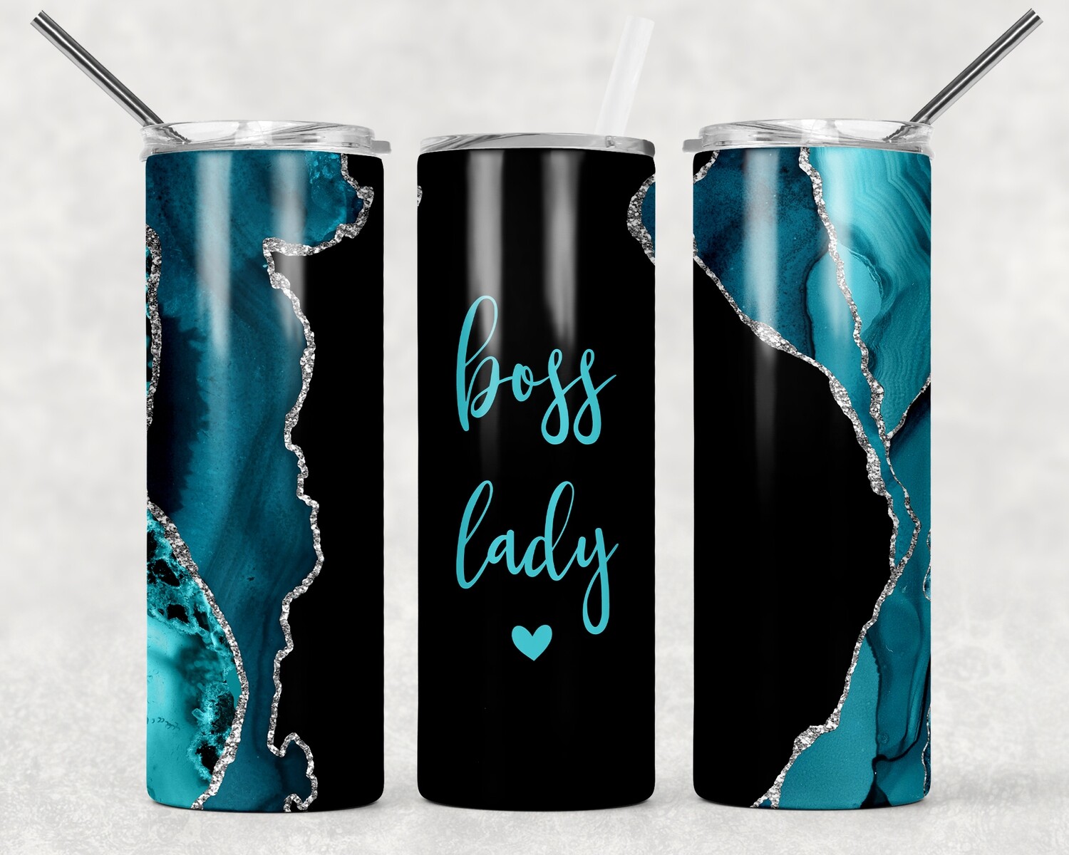 Boss Lady - Girl Boss Agate Galaxy Tumbler