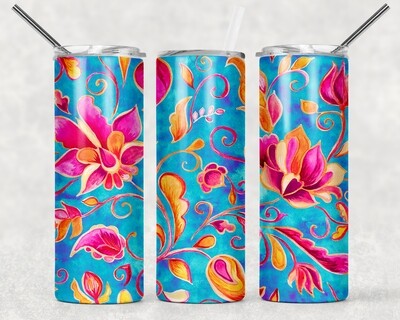 Bright Floral Tumbler