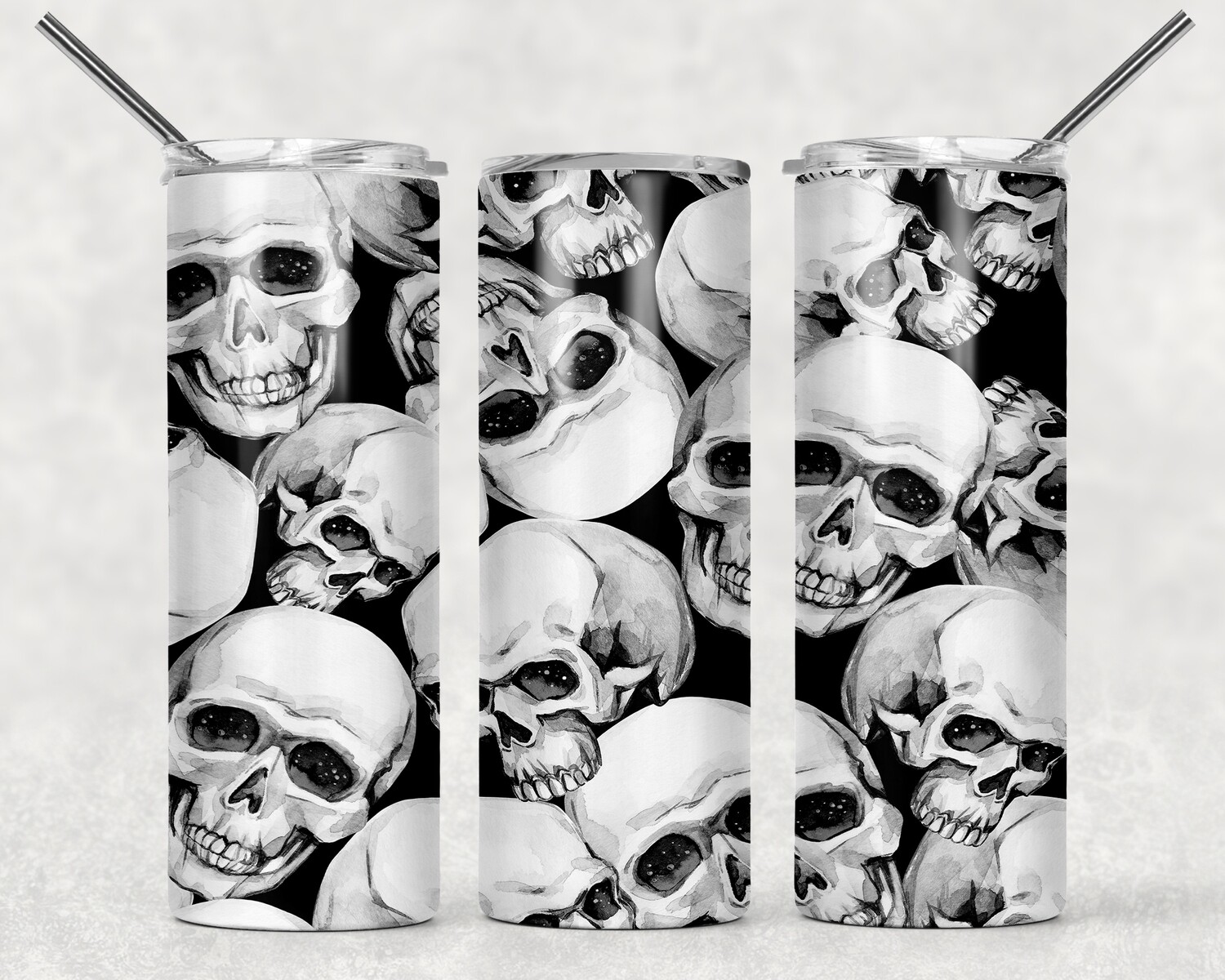Skull Halloween Tumbler