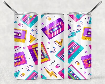 Pop Culture 80s Tumbler