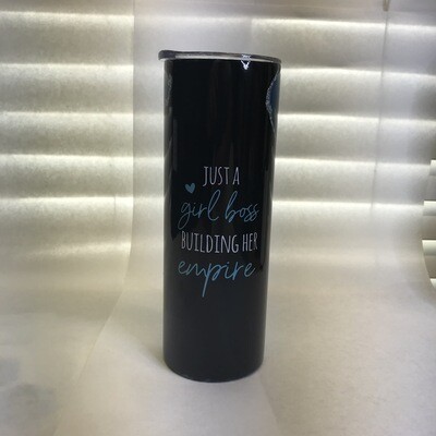 Just a Girl Boss Building Her Empire Agate Galaxy Tumbler