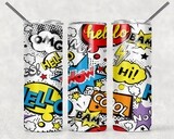 Comic Book 80&#39;s 90&#39;s Pop Culture Comic Tumbler