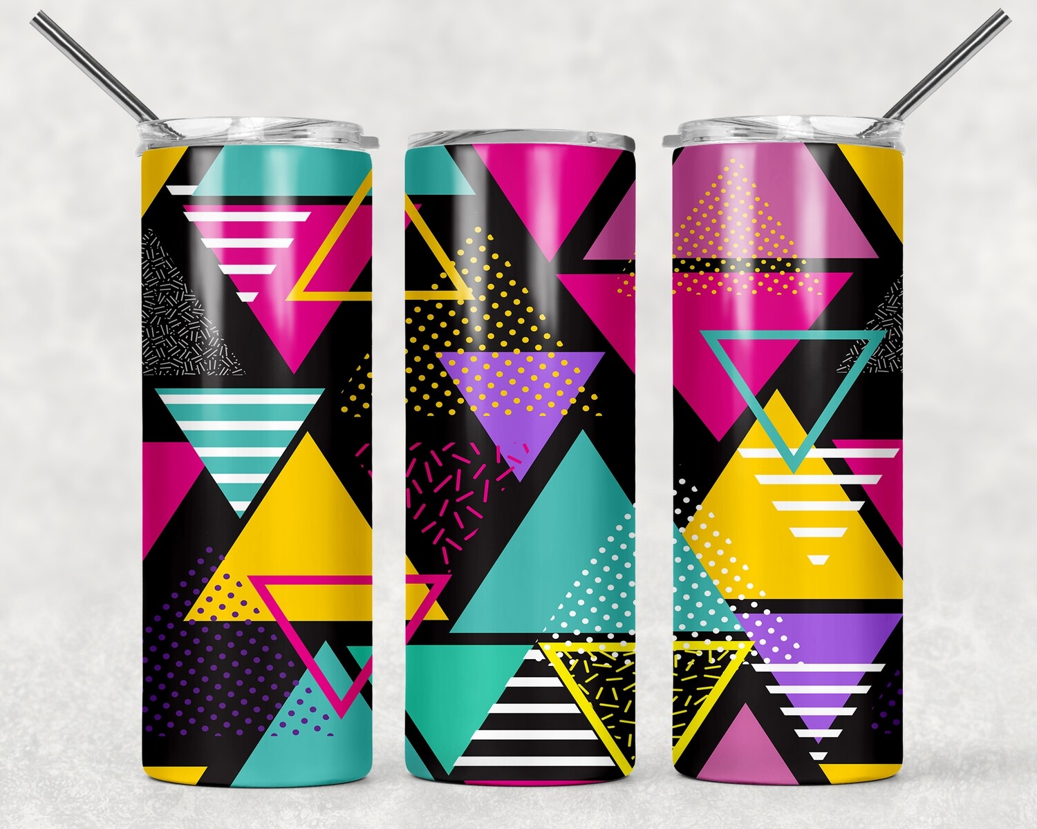 Pop Culture 90s Pattern Tumbler