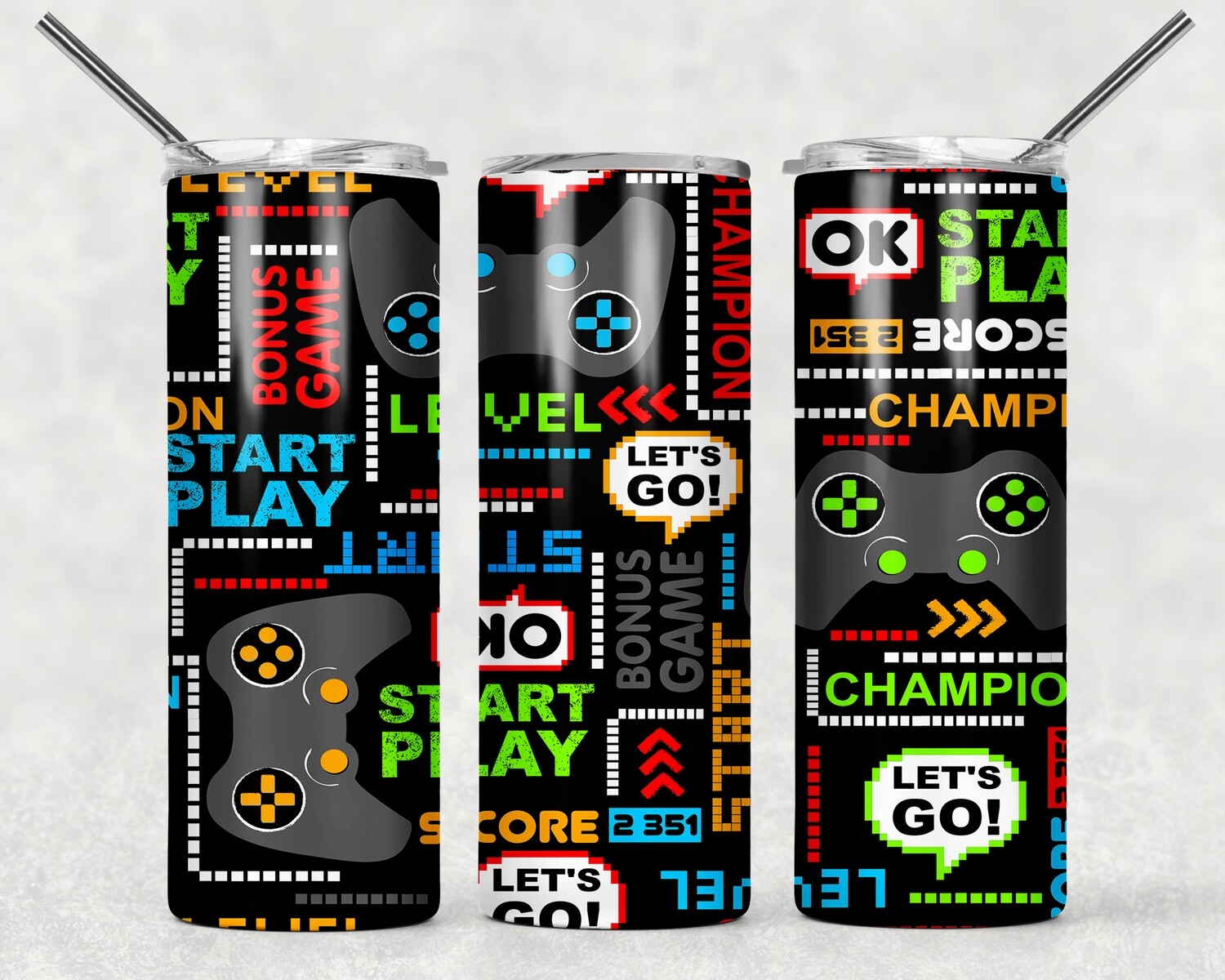 Retro Gamer Gaming Tumbler