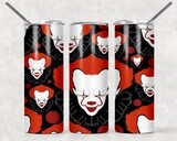 Halloween Creepy Clown Tumbler