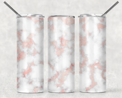 Light Pink Marble Abstract Tumbler