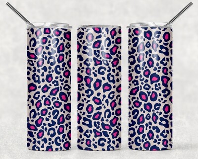 Pink Cheetah Print Leopard Print Tumbler