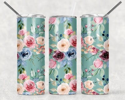 Floral Roses Tumbler