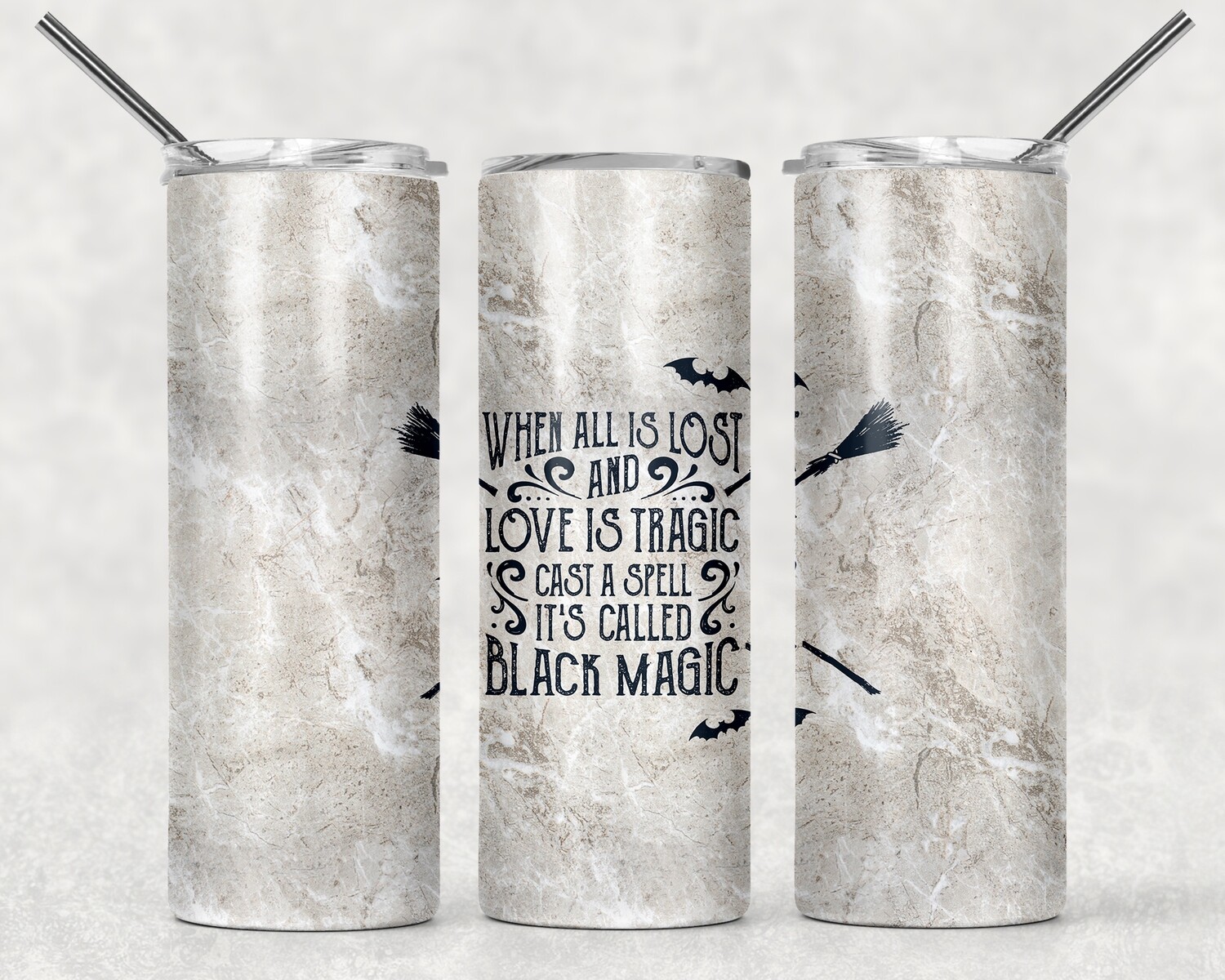 Halloween Witch Black Magic Tumbler