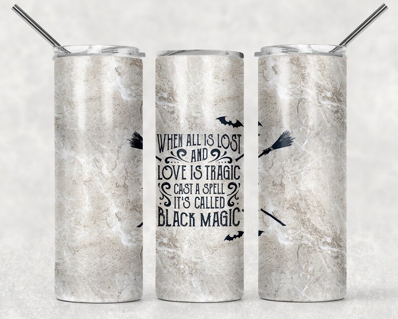 Halloween Witch Black Magic Tumbler