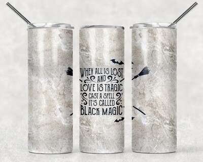 Halloween Witch Black Magic Tumbler