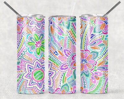 Bright Floral Tumbler