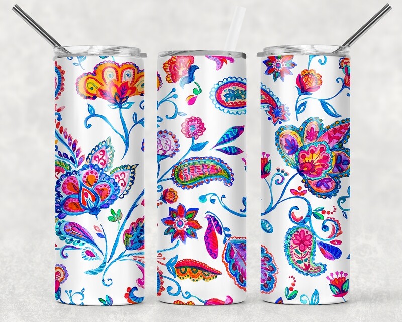 Bright Floral Tumbler