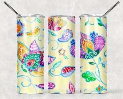 Bright Floral Tumbler
