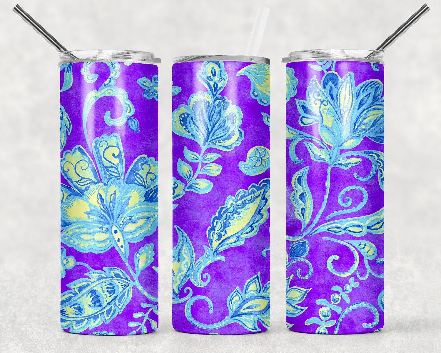 Bright Floral Tumbler