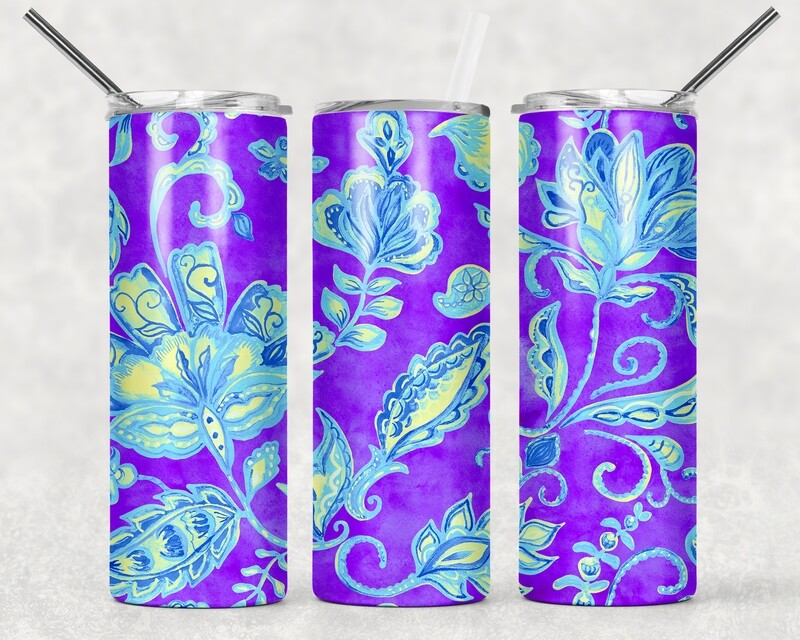 Bright Floral Tumbler