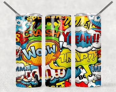 Comic Book 80&#39;s 90&#39;s Pop Culture Comic Tumbler