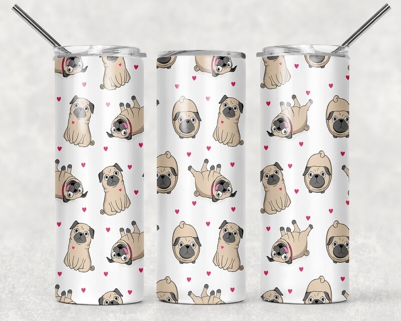 Pug Dog Tumbler